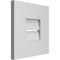 Ekena Millwork Vertical Surface Mount PVC Gable Vent: Functional, w/ 3-1/2"W x 1"P Standard Frame, 12"W x 12"H GVPVE12X1201SF - alternate 3